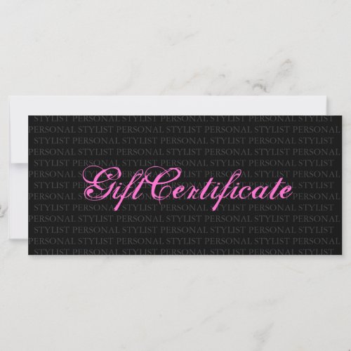 Personal Stylist Gift Certificate