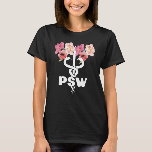 Personal Support Worker Caduceus Psw T-Shirt (Front)