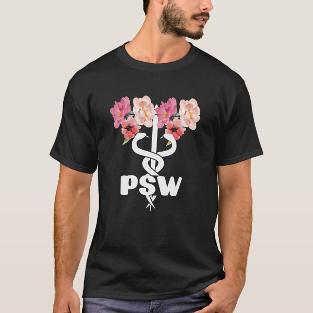 Personal Support Worker Caduceus Psw T-Shirt (Front)