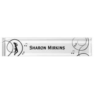Personal Tap Dance Design Desk Name Plate