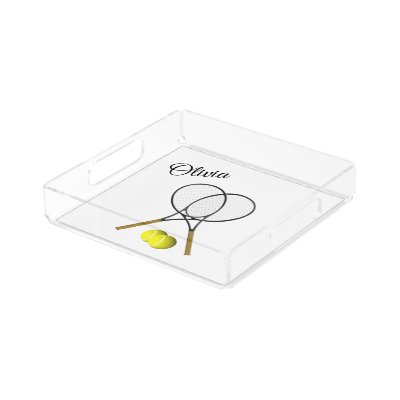 Personal Tennis Doubles Acrylic Tray