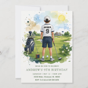 Personal Top Golf Birthday Invitation