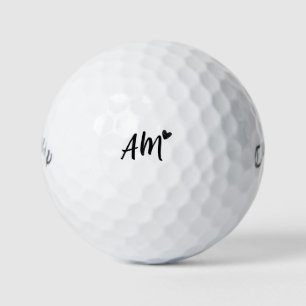 Personal Touch Customizable Initials Birthday Gift Golf Balls