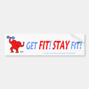 Personal Trainer Aerobics Instructor Heart Health Bumper Sticker