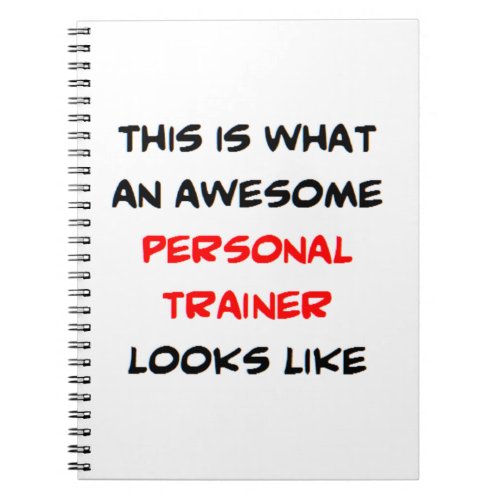 personal trainer awesome notebook