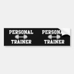 Personal Trainer Black and White Dumbell Training Bumper Sticker