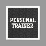 Personal Trainer Black Varsity Napkins