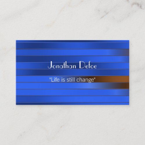 Personal Trainer Blue Business Card