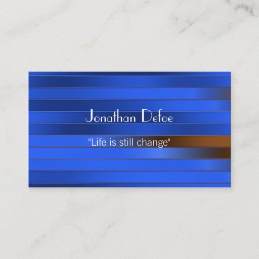 Customizable Personal Trainer Blue Business Card