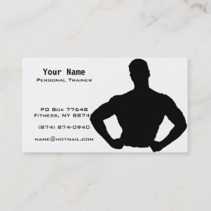 Personal Trainer Business Card