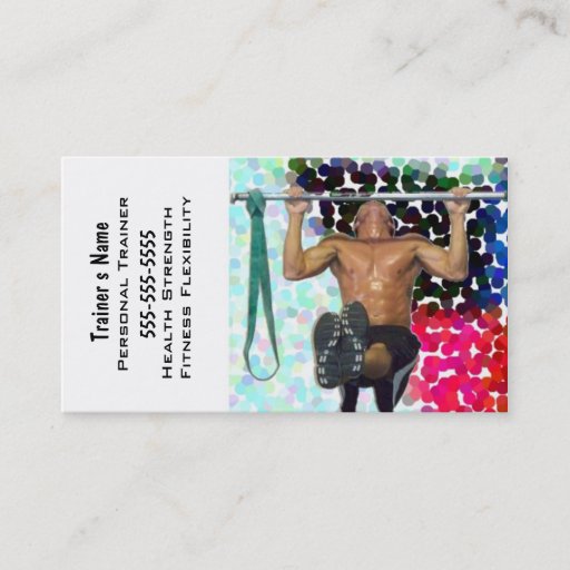 Customizable Personal Trainer Business Card Template