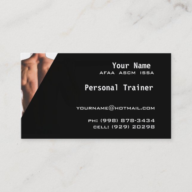 Personal Trainer Business Card (Front)