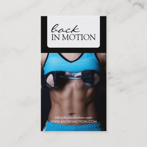 Customizable Personal Trainer Business Card