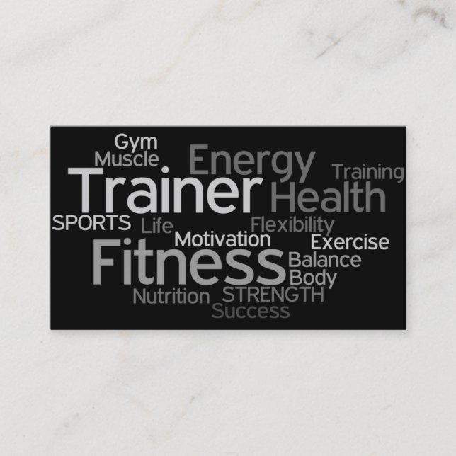Personal Trainer Business Card (Front)