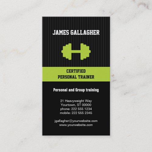 Personal Trainer Business Card