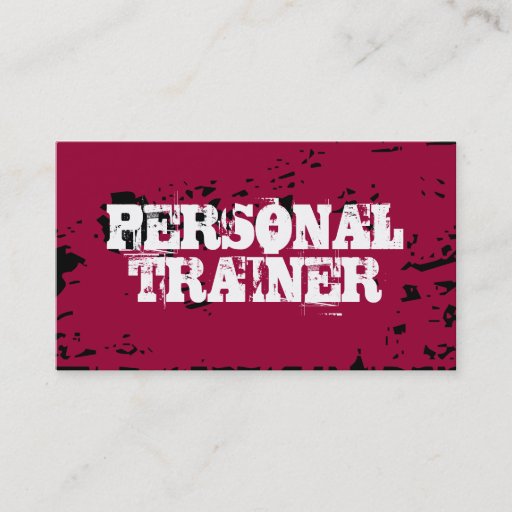 Customizable Personal Trainer Business Card