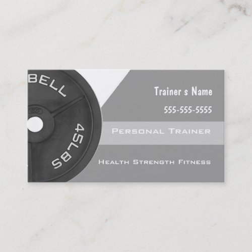 Personal Trainer Business Card Template