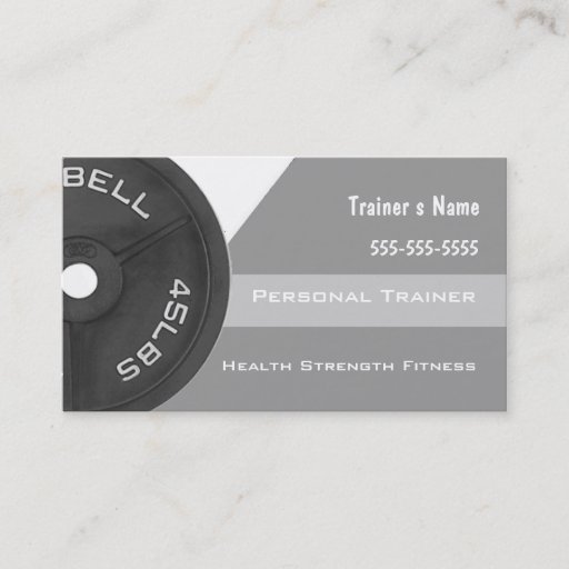 Customizable Personal Trainer Business Card Template
