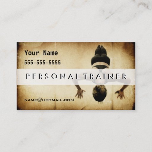 Customizable Personal Trainer Business Card