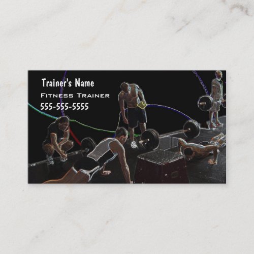 Personal Trainer Business Card Template