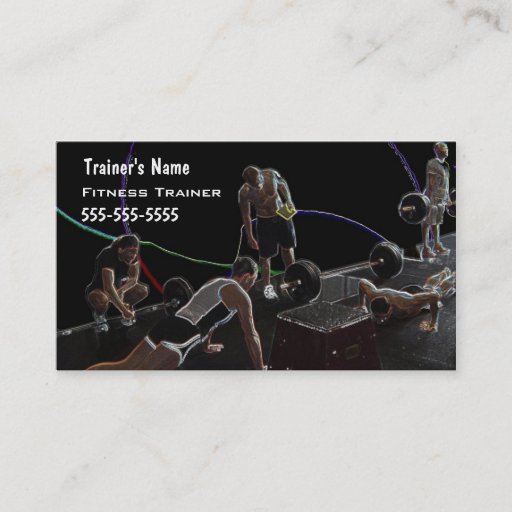 Customizable Personal Trainer Business Card Template