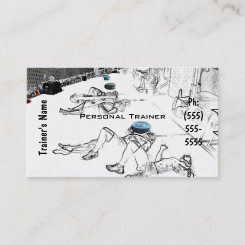 Personal Trainer Business Card Template
