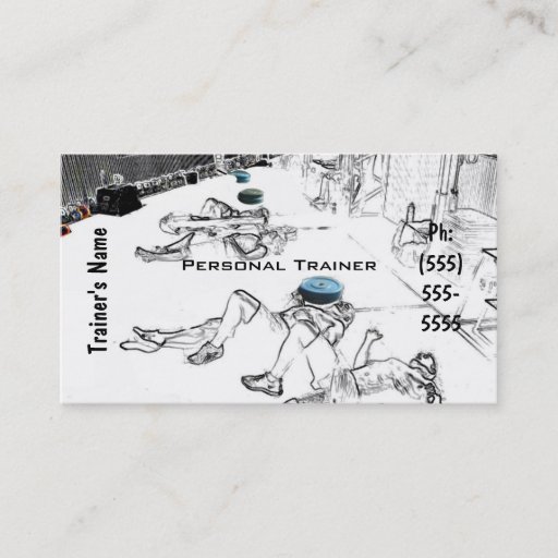Customizable Personal Trainer Business Card Template