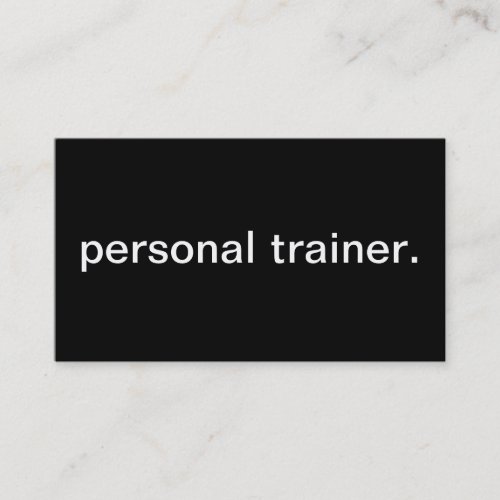 Personal Trainer Business Cards