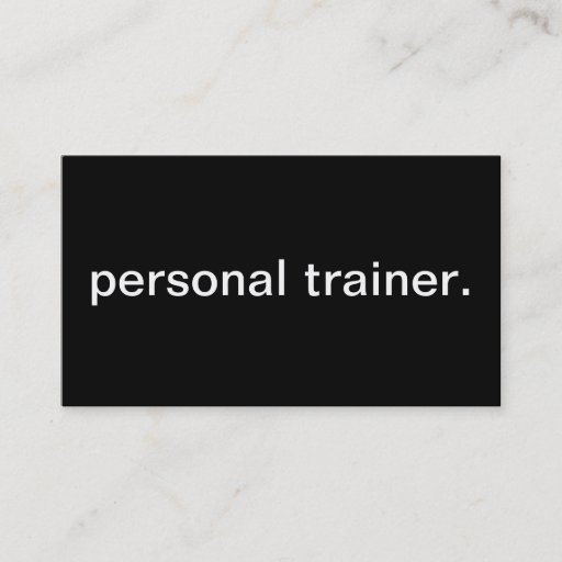 Customizable Personal Trainer Business Cards