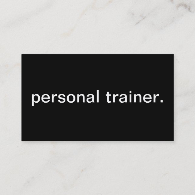 Personal Trainer Business Card (Front)