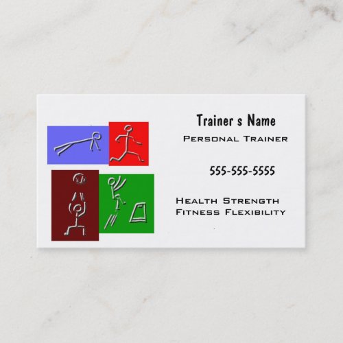 Personal Trainer Business Cards