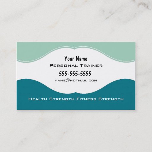 Customizable Personal Trainer Business Card Templates