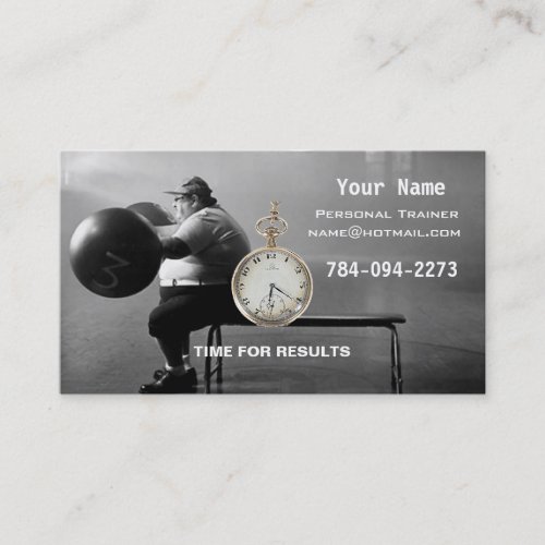 Personal Trainer Business Card