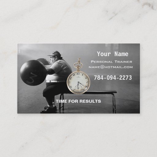 Customizable Personal Trainer Business Card