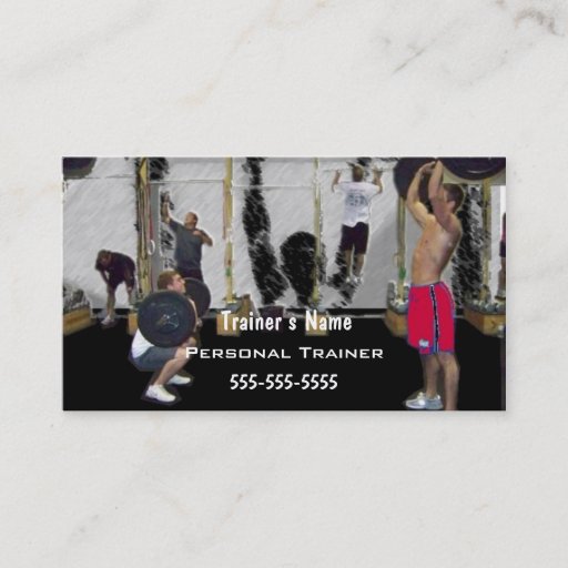 Customizable Personal Trainer Business Cards