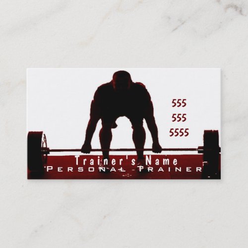 Personal Trainer Business Cards