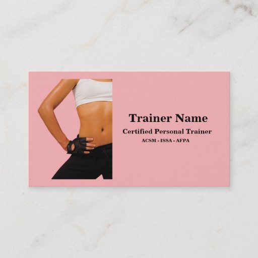 Customizable Personal Trainer Business Card