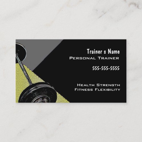 Personal Trainer Business Card