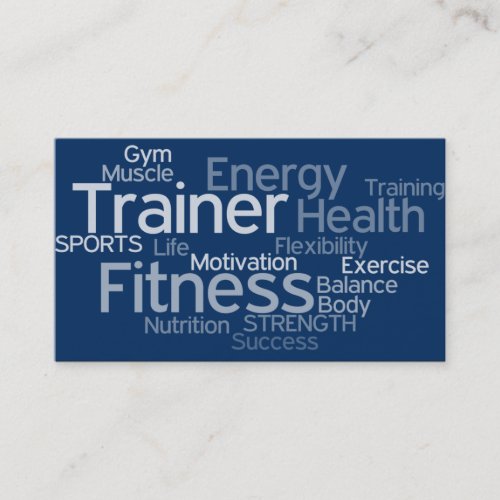 Personal Trainer Business Card