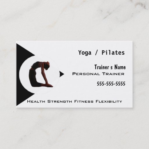 Customizable Personal Trainer Business Cards