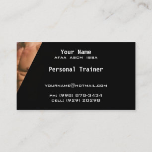 Personal Trainer Business Card