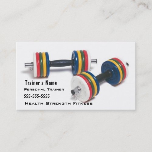 Personal Trainer Business Card