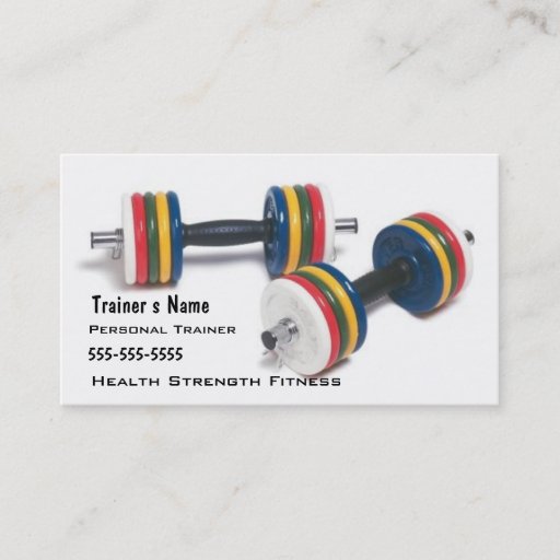 Customizable Personal Trainer Business Card