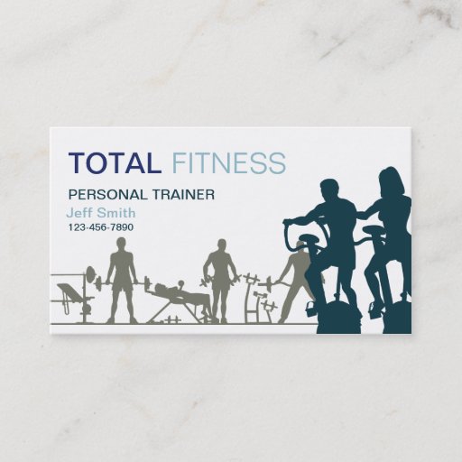 Customizable Personal Trainer Business Card Template