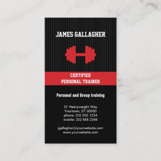 Personal Trainer Business Card