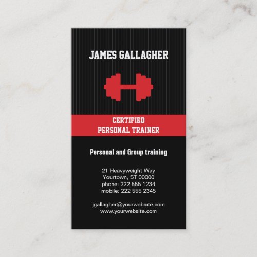 Personal Trainer Business Card