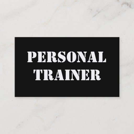Customizable Personal Trainer Business Card