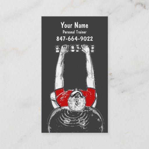 Customizable Personal Trainer Business Card