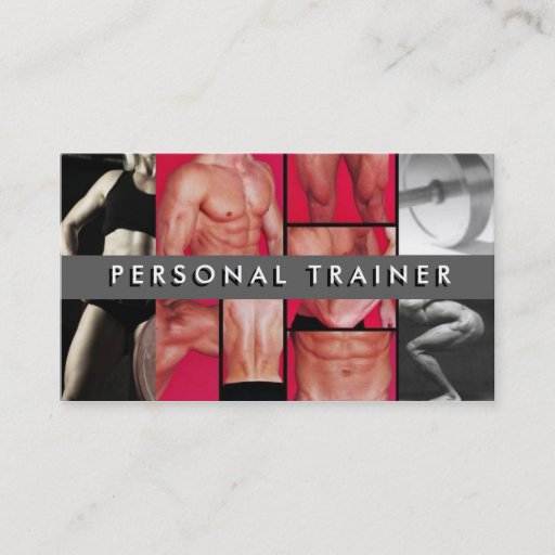 Customizable Personal Trainer Business Card Template