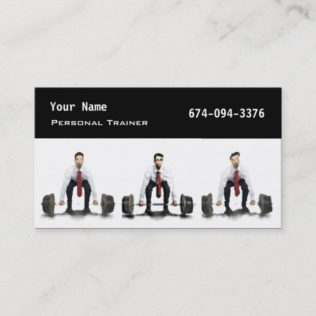 Personal Trainer Business Card (Front)